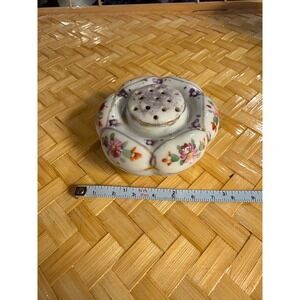 Vintage Ceramic Lotus Flower Incense Burner Holder